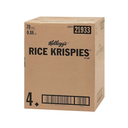Kelloggs Kellogg's Rice Krispies Cereal .88 oz., PK70 3800021933